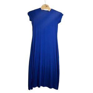 Coolibar Dounelle Maxi Dress Royal Blue UPF 50+ Sun Protection Womens L $99